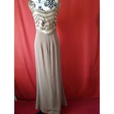 John Charles Light Brown Maxi Dress Size 10 UK 36 EU