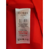 Hobbs Red White Floral Print Long Dress Size 12