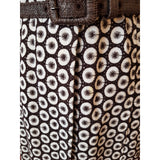 Anne Klein Black White Dandelion Print Shirt Dress Size 8