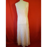 Berkertex Pale Pink Floral Beaded Long Dress Size 16