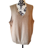 Seasalt Cornwall Brown Wool Vest V-neck Size 20