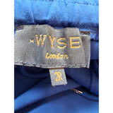 WYSE London Blue Jersey Side Stripe Wide Leg Trousers Track Pants Size 2R - UK 10