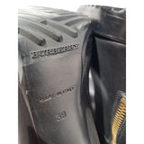 Burberry Black Thigh High Heels Leather Boots Size 38 EU 5 UK