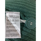 Damart Womens Green White Yellow Knit Cardigan Size 18/20