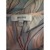 Reiss Light Womens Blue Red White Dress Size 8