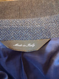 Paul Smith London The Byard Mens Grey Herringbone 100% Wool Blazer UK 40 R IT 50