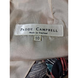 Paddy Campbell Graphic Pattern Midi Dress Size 10