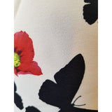 Redherring White Multicolour Butterfly Print Top Size 16