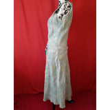 Nicole Farhi Light Blue 100% Silk Dress Size 8