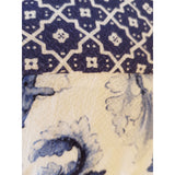 Desigual Women's White Navy Floral Print Blouse Size L