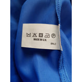 Katerina Blue Maxi Ocassion 100% Silk Dress with Scarf Size 10