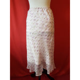 Fenn Wright Manson Long Lilac 100% Silk Skirt Suit Size 6