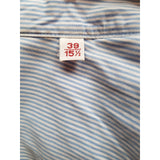 Glanshirt Blue White Stripe Shirt Size 15 1/2