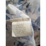 Cynthia Max Relax White  Blue Blouse Size S