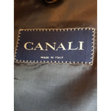 Canali Men's Black Stripe Wool Suit Size 54