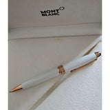 Montblanc Meisterstück White Solitaire Red Gold plated Classique Rollerball