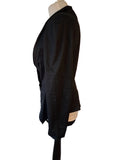 Vivienne Westwood Black Cotton Blazer Jacket Size 12