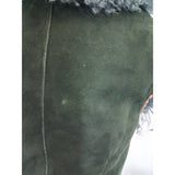 Fendi Womens Dark Green Leather Fur Vest Size 36 EU 8 UK