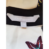 Redherring White Multicolour Butterfly Print Top Size 16