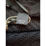 Allsaints Women's Misha Black Net Long Open Front Cardigan Size XS RRP£159.