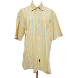 Zegna Sport Men's Yellow Stripe Shirt Size XL