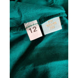 Leaves Of Grass Green Hand Embroidered Dress Size 10 /38