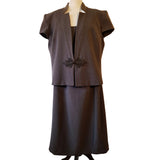 Roman Originals Brown Dress Blazer Suit, Size 20