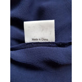 Temperlay London Navy 100% Silk Dress Size 10