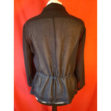 Mr & Mrs MACLEOD Navy Wool Blouse Size 40 FR / 12 UK