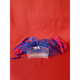 JDesigns Blue Pink Fascinator Comb.