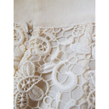 Giambattista Valli White Crochet Skirt Size S