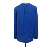 Michael Kors Blue Pure Silk Blouse Size XS