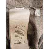 Gucci Grey Metallic Rainbow Tiger Logo Women's Oversize T-Shirt Size XS