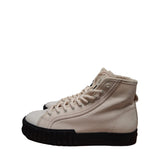 Primury Womens Beige White Canvas Ankle Trainers Size 5 UK 38 EU