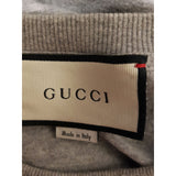 Gucci Grey Metallic Rainbow Tiger Logo Women's Oversize T-Shirt Size XS