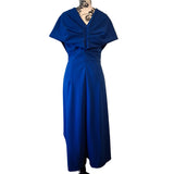 Canella Lane Womens Royal Blue Maxi Dress V-Neck Occasion Size UK 8