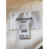 Jovonna Premier White Tulle Dress Size UK 8