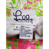 Lilly Pulitzer Pink White Green Skirt Size 0 / XS