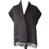 Vivienne Westwood Black Wool Scarf