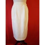 Condici Set White Embroidered Skirt Suit Size 12