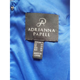 Adrianna Papell Blue Brown Floral Print Dress Size 10