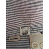 Taylor Stitch Men's Grey White Stripe Shirt Size S/38
