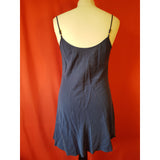 Temperlay London Navy 100% Silk Dress Size 10