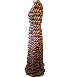 Missoni Black White Brown Long Wool Blend Dress Size 44 EU / L RRP £1,020