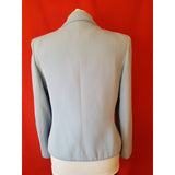 Valentino Boutique Light Blue Wool Skirt Suit Size 10