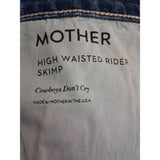 Mother High Waisted Rider Skimp Navy Jeans Size W31 W31