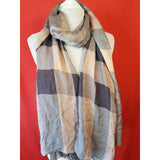 Burberry Women's Grey Pink Scarf Shawl
