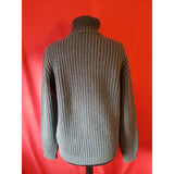 Eleventy Men's Green Roll Neck Knit 100% Wool Jumper Size S