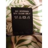 BCBGMAXAZRIA Leaves Print Silk Blouse Size M