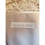 Jacques Vert Beige Lace Dress and Cardigan Size 18.
